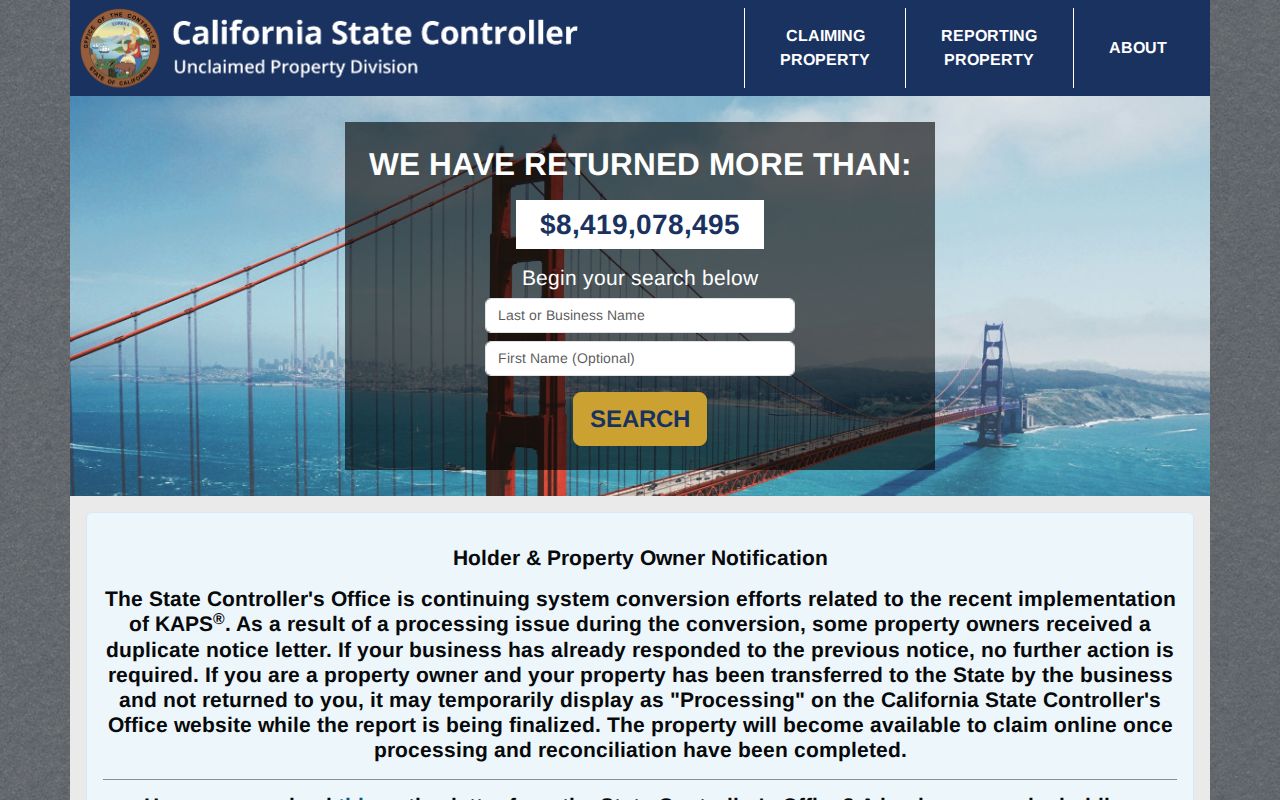 Selma residents directory California unclaimed property search